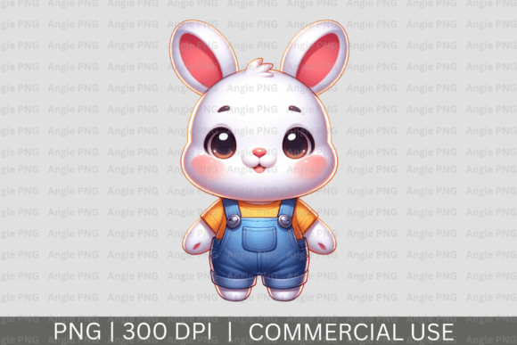 Cute Easter Bunny Rabbit PNG: A Designer's Spring Asset