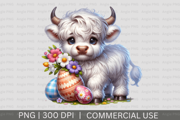 Easter Highland Cow PNG: Design Applications & Tips