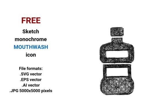 Elevate Your Designs with a Free Sketch Mouthwash Icon