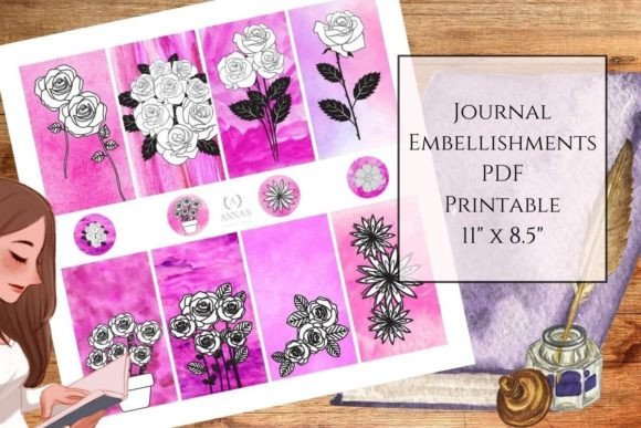 Elevate Your Designs with Floral Journal Embellishments
