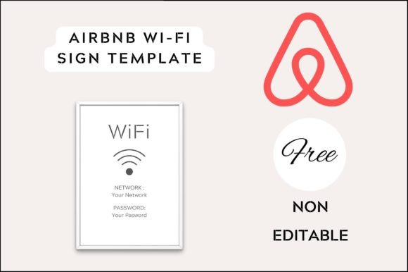 Elevate Your Rental with a Professional Airbnb Wifi Sign Template