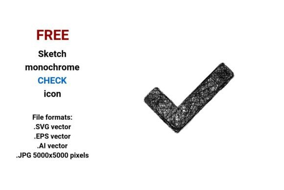 FREE Sketch Check Icon: A Versatile Design Asset