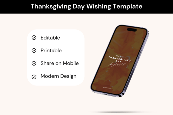 Thanksgiving Day Wishing Template: Streamline Your Holiday Design