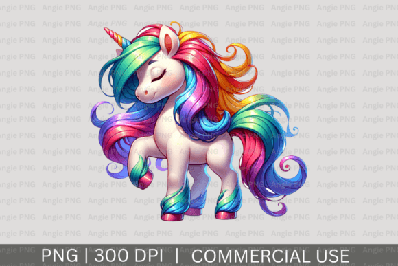 Unlock Creative Magic with a Cute Rainbow Unicorn PNG