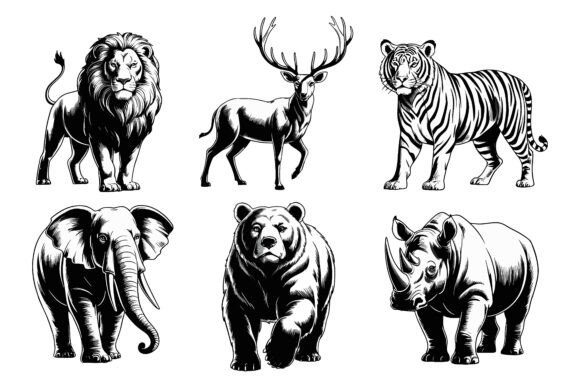 Wildlife Animal Vector Bundle: Safari Design Assets